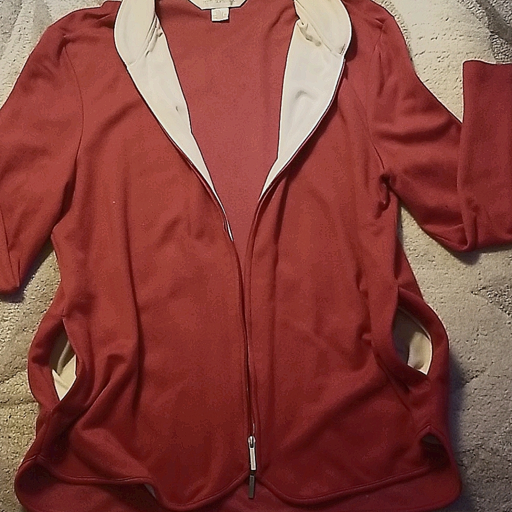 Petite Sophisticate Womens (L) zip front jacket